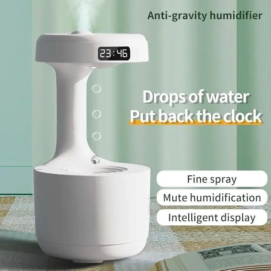 Humidifier with Anti Gravity droplets and Led display