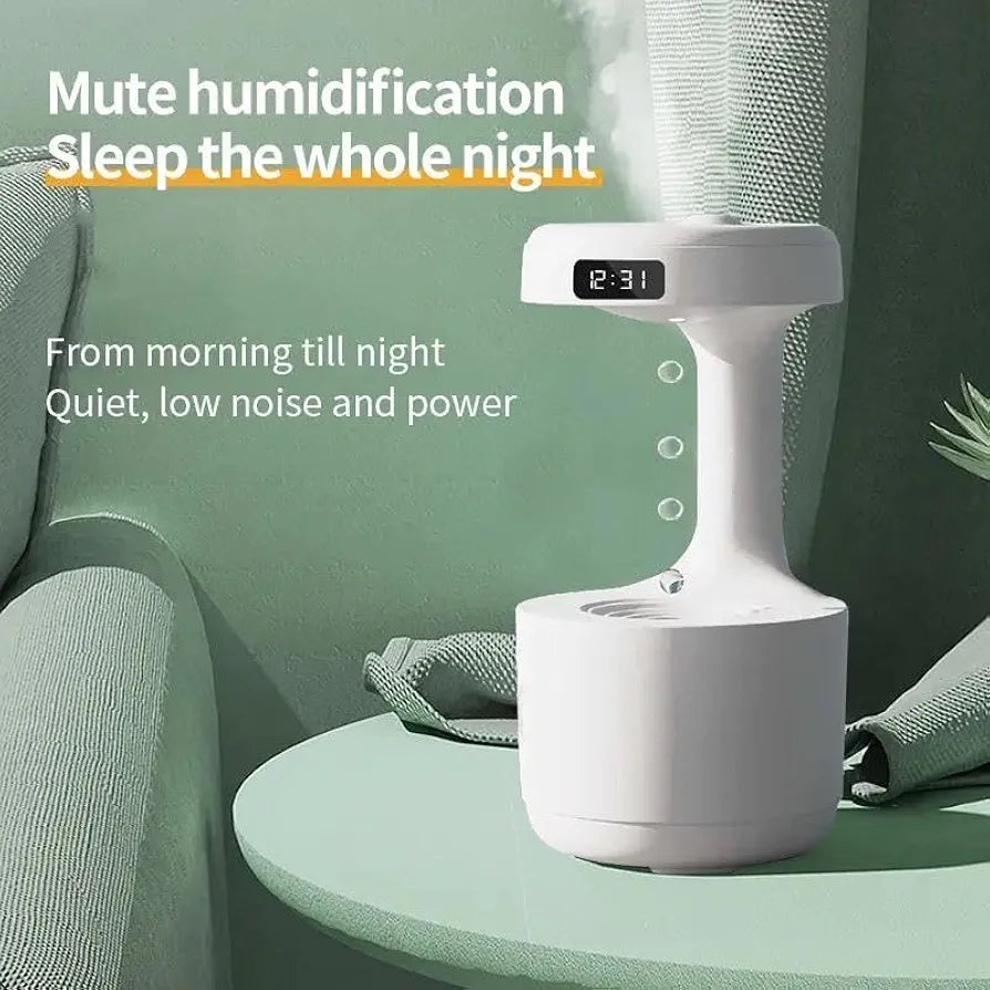 Humidifier with Anti Gravity droplets and Led display